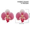 Ladies Party Flower Earrings Exaggerated Big Dinner Jewelry Drop Earrings  For Women Girls Gifts