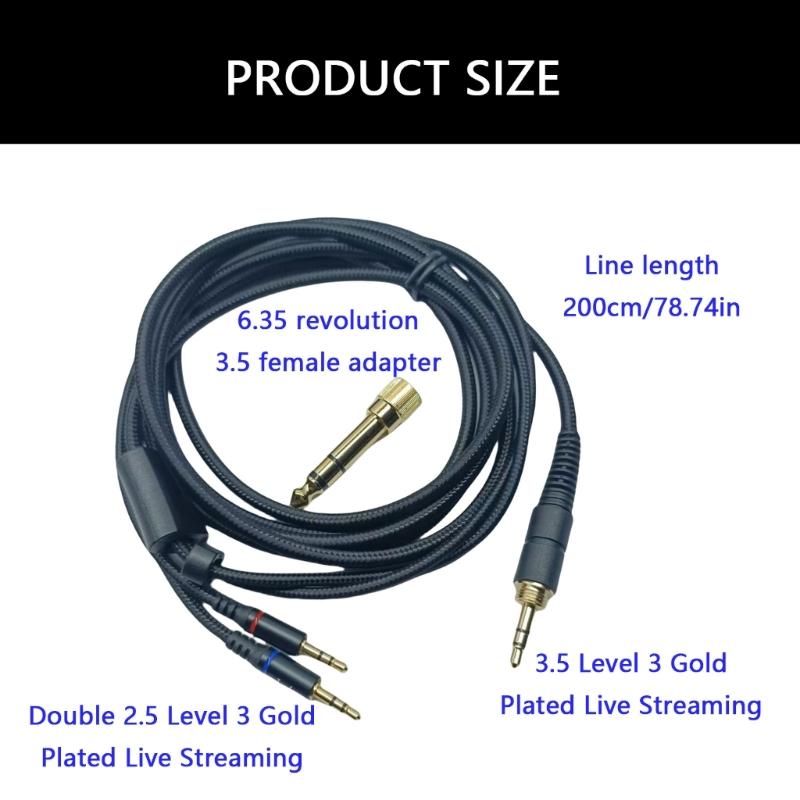 Кабель для наушников Sound Transmission Cord, сменный кабель для V10 X3, 3,5 мм на двойной 2,5 мм