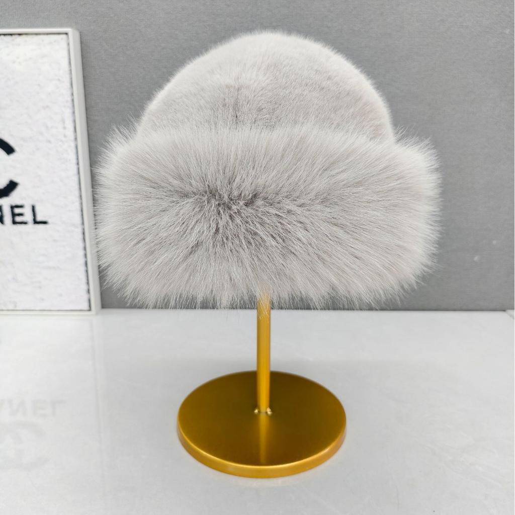 Women's Thick Plush Lined Winter Hat - Brim Style with Earmuffs | Ideal Christmas Gift/warm Outdoor Hat