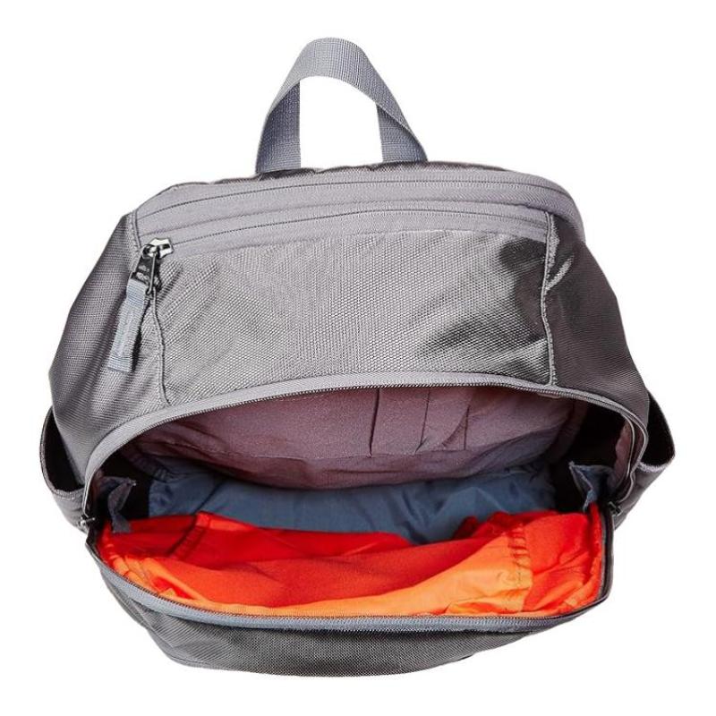 Nike Synthetic Material Backpack Regular Unisex Dark Gray & Orange & Metallic Silver Casual Ba5246-065