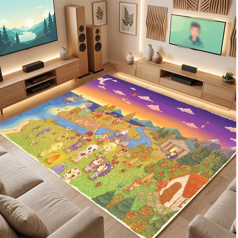 Animal Crossing Rug Soft Thick Non Slip Floor Carpet for Bedroom Living Room Home Decor