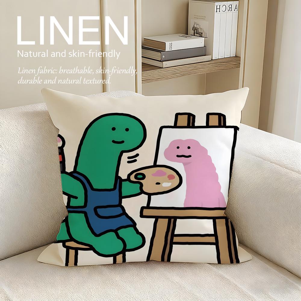 Cute Cute Anime JJOGUMAN Cushion Cover Pillowcase Set Pcs x x Breathable Washable Sofa Cushion Cover