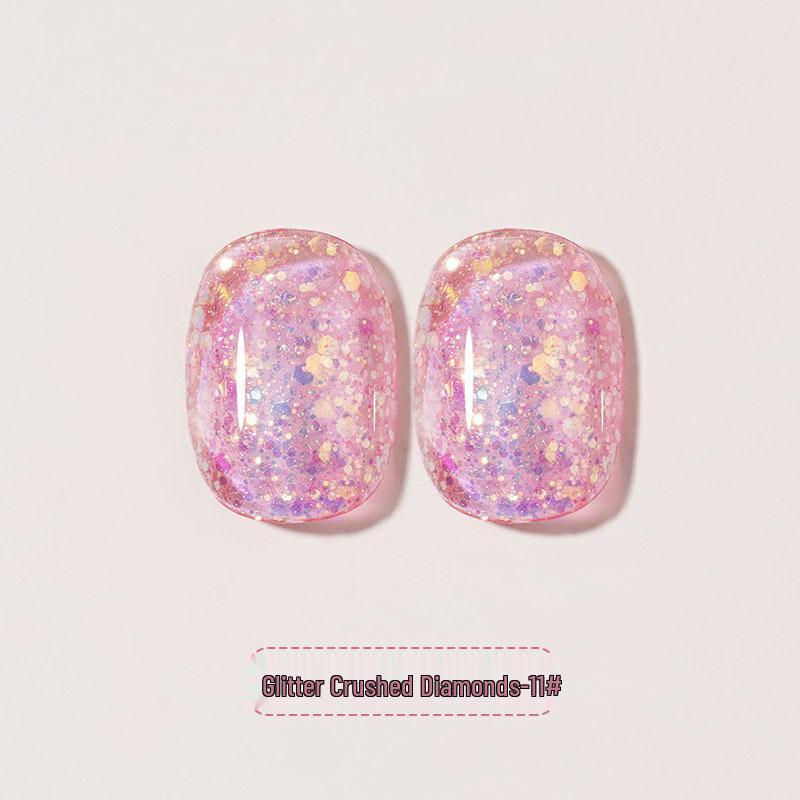 2024 Супер Вспышка Серебряный Бриллиантовый Глиттер Гель-лак для Ногтей