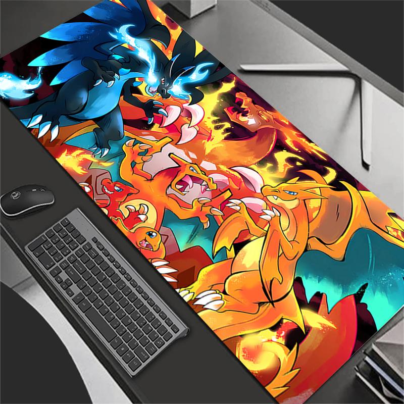 Large Mouse pad pc speed For esports players x Laptop Computer Keyboard desk Mat xxl PPokemons Charizard Mousepad