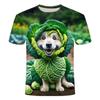 Summer Personality 3D Printed T-shirt Funny Fruit Animal Series Youth Round Neck Short Sleeve Tees Tops