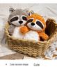 Fox & Raccoon Plush Toy - Realistic Wild Animal Sloth Doll Birthday Gift