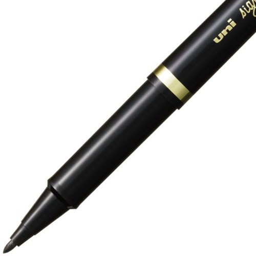 Mitsubishi Pencil Water-based Pen Ribbed Fine Point MYT7.24 Black 10 Pieces