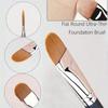 1pc Upgraded Version DM-191 Flat Round Ultra-Thin Makeup Brush For Professional Foundation And Concealer Contouring