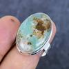Chrysoprase Gemstone Handmade 925 Sterling Silver Jewelry Ring Size 10 L3e43