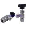 Free ship Adjustable Right angle needle 6 8 10 12mm 1/8 1/4 3/8  inch hard tube SS304 Flow Control shut off crane needle valve