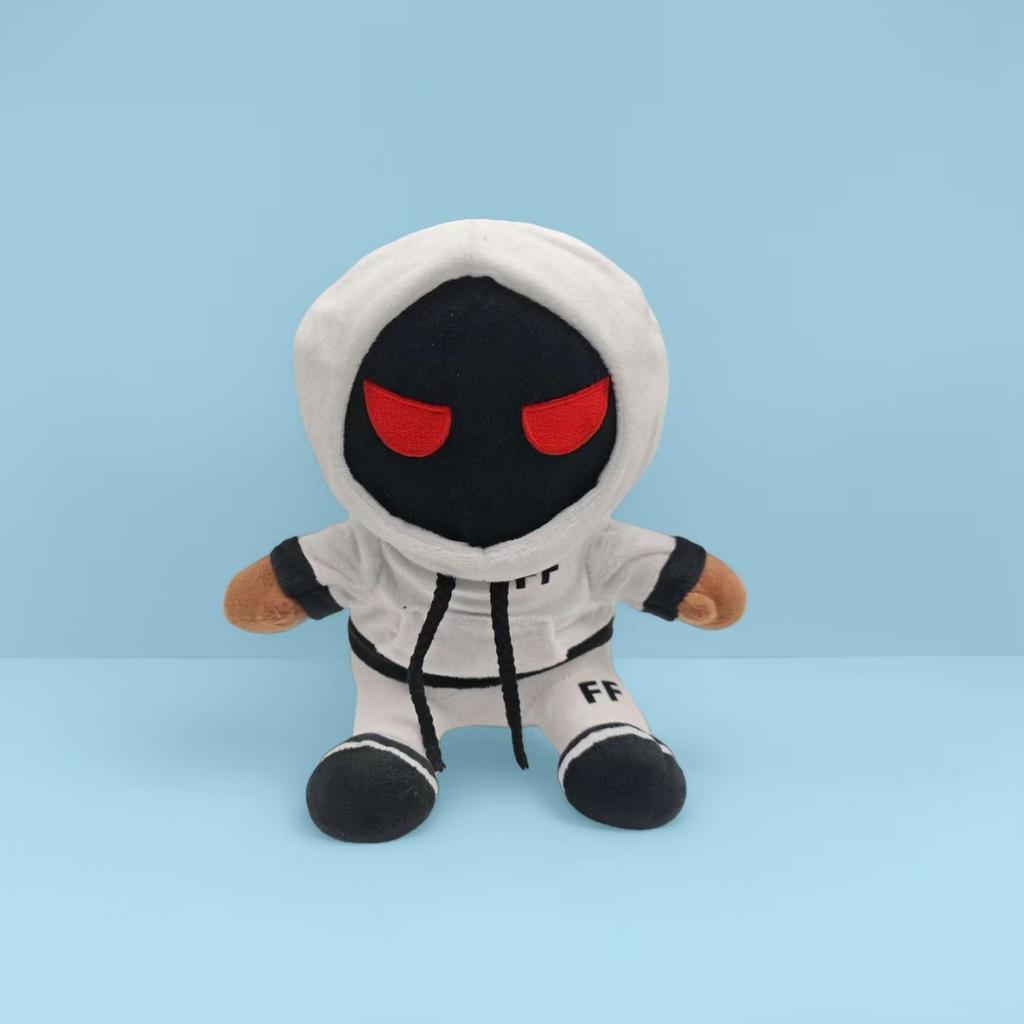 Roblox Foltyn Family Plush Toy White Hooded Stuffed Figure Game Peripheral Soft Plush Doll Gift For Kids Game Fans Room Decor
