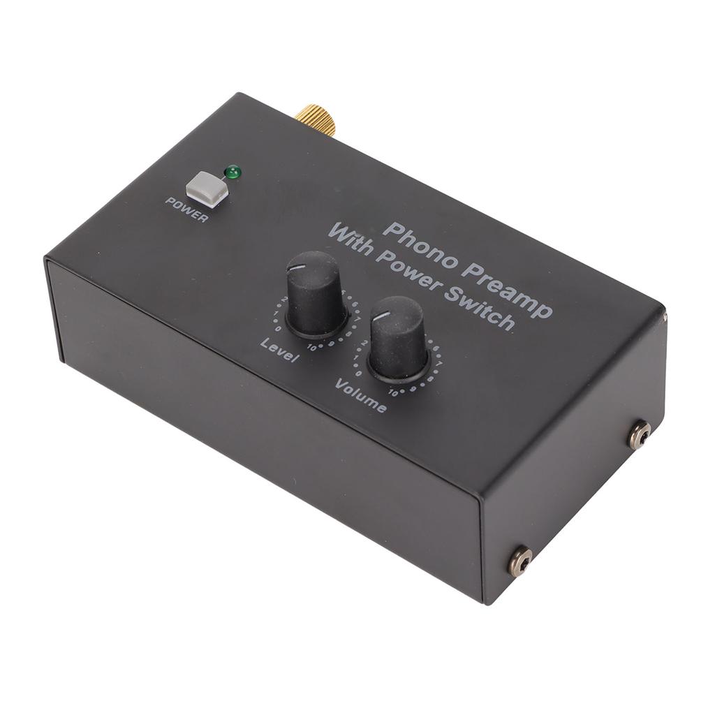 PP500P Phono Preamp Professional Low Noise Operation Record Player Preamplifier with DC 12V Adapter