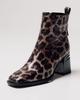 Sufinna 7156 36 Brown Leopard Leather Heeled Boots