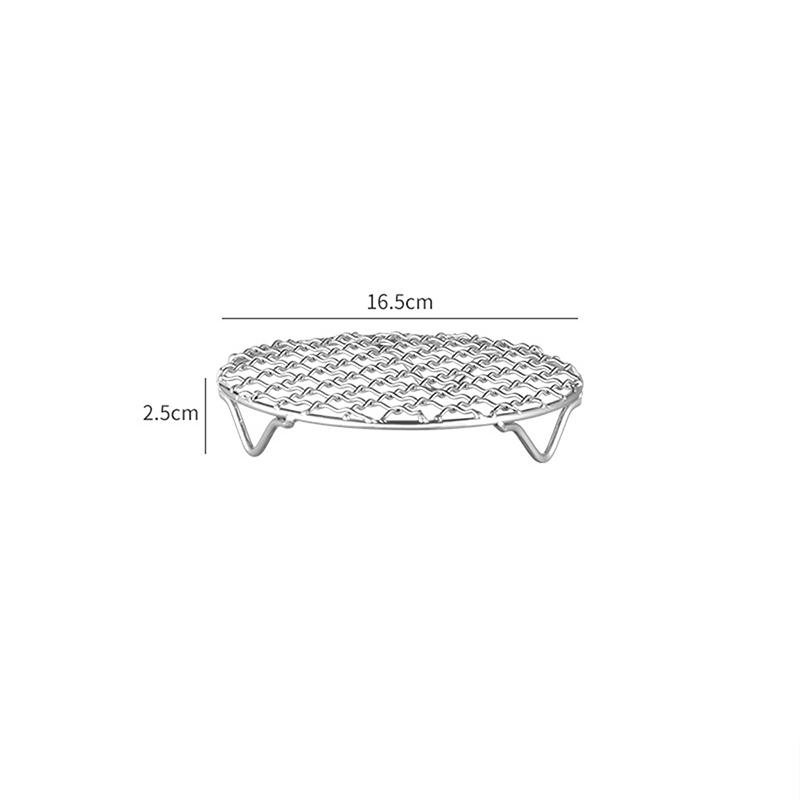 Круглая стойка для фритюрницы с ножками, штабелируемая решетка для гриля, нержавеющая сталь, антикоррозионная для домашней кухни, духовки, пароварки