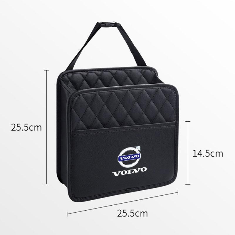 rkwad2 Car Seats Storage Bag Tissue Water Cup Pockets Stowing Tidying for Volvo RDESIGN S60 S90 XC40 XC60 XC90 AWD Car Accessories