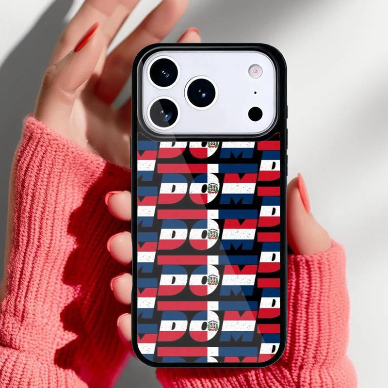 Dominican Republic Flag Phone Case for iPhone 17 16 15 14 13 Pro Max Back Cover for 12 11 Pro Coque