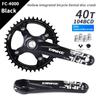 TANKE Crankset 170MM Bicycle Chainring Hollow Integrated Crankset 104 BCD Narrow Wide Bike MTB Crown  Square Hole Sprocket Crank