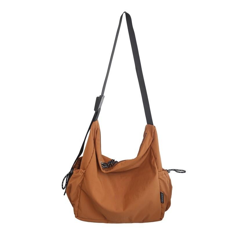 Nylon Tote Bag With Zipper Pocket For Casual Travel And Daily Use