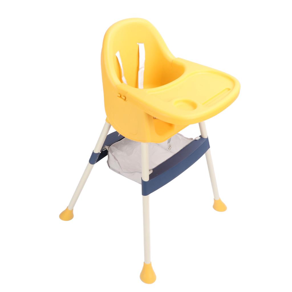 Baby High Chair with Safety Harness Height Adjustable Convertible Baby Dining Highchair