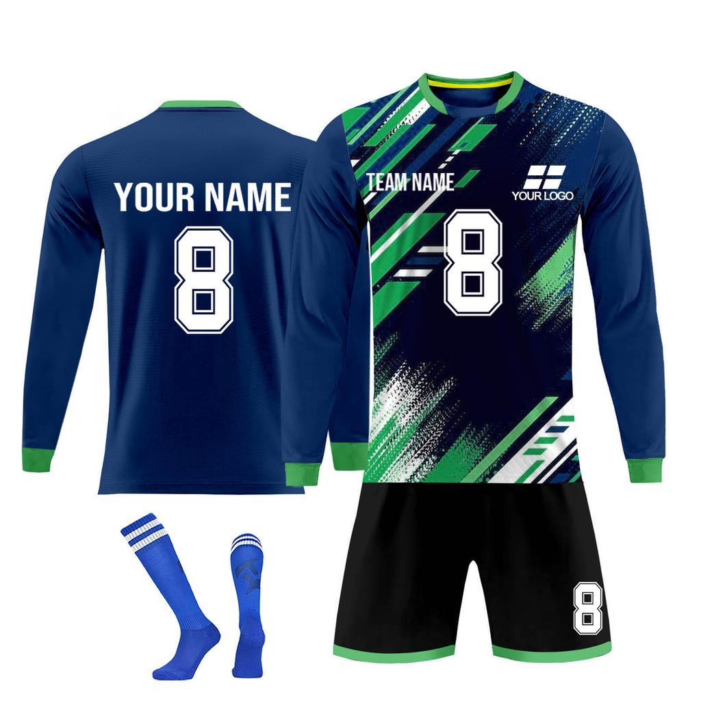 Personalised Shirts Kit Mens Girls With Name Number Custom Football Jerseys For Boys Training Suit