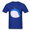 Whale Monster Tshirt Unisex Cute Blue Tshirt Hsowa Skitty Loves Wailord T Shirts Simple Cartoon Tees Custom Male Tops Oversize