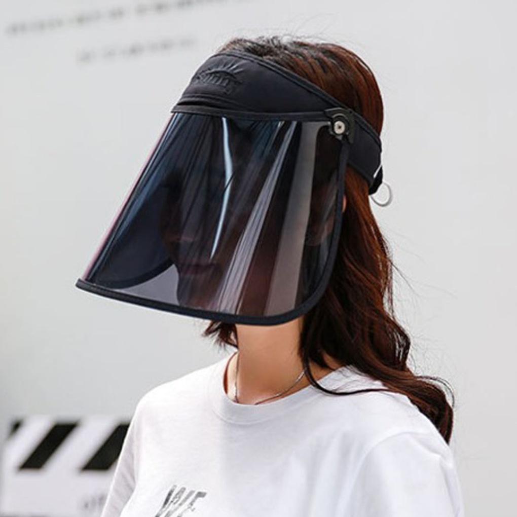 Круглая кепка от солнца с УФ-защитой (черный) / шляпа с защитой от УФ-излучения