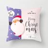 Cartoon Santa Claus Pillowcase Sofa Kids Room Decoration Merry Christmas Cushion Cover