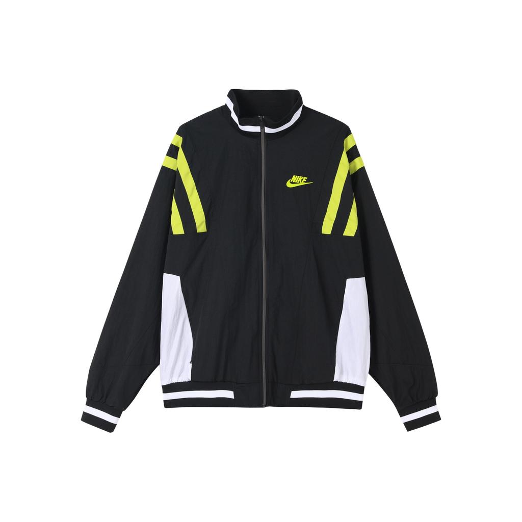 Nike Color-Block Sports Woven Logo Jacket Men Outerwear Black CJ4922-010