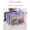 A5 Zip Pocket Bag PVC School Stationery New Folder Organizer
