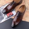 Fashion YAOLIDA Business Oxfords Shoes For Men Luxury Handmade Dress Wedding Office Side Pretty Printing Preminum Formal Leather Shoe CN