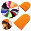 Ladies Casual Cap Solid Cute Warmer Bonnet Knitted Beanies Female Beanie Caps Winter Autumn Hats