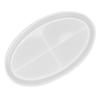Oval Tray Mold Silicone Oval Jewelry DIY Tray Mold for Manicure Store Decoration Organization
