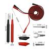 16-in-1 Multimeter Test Leads with Banana Plugs, Alligator Clips, U-Shaped Clips, and Test Pen