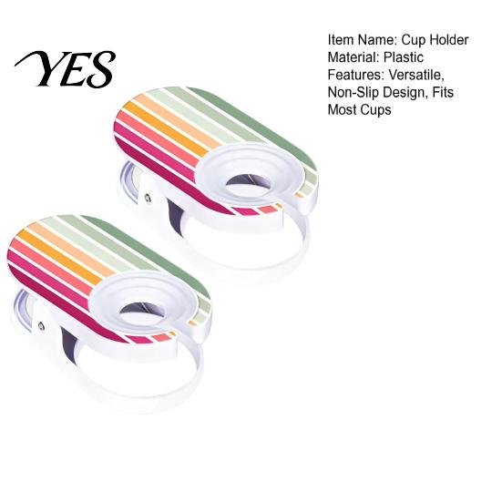 Bedside Cup Holder 2Pcs Sofa Holder, Clip-on Drink Tray for Armrest, Multifunctional Floating Spill-proof Stand Couch Bed, Non Slip Beverage Fits Most