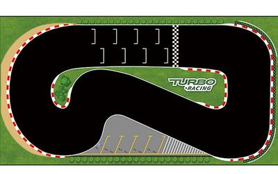 Японский Радиоуправляемый Грузовик Turbo Racing Базовый Оригинальный Трасса для Гонки Turbo Racing Опциональная 760101 [Официальный Продукт] Hi-Tec 50x95см, Коврик, Запчасти, 1/76