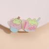 And Playful Fun Frog Food Series Pin Beautiful Decorative Brooch For Men Women And