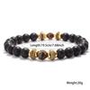 Новый браслет из натурального камня оникса и тигрового глаза для мужчин и женщин, латунные деревянные бусины, браслет-подвеска для пары, 8 мм, бисерный браслет, Pulsera