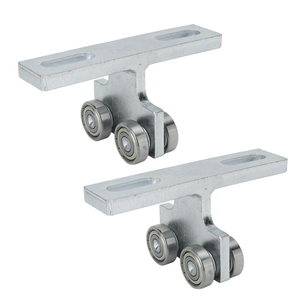 2Pcs Wheel Trolley T Shape Welded Roller Trolley Stable Bearing Track Roller Wheels for Track