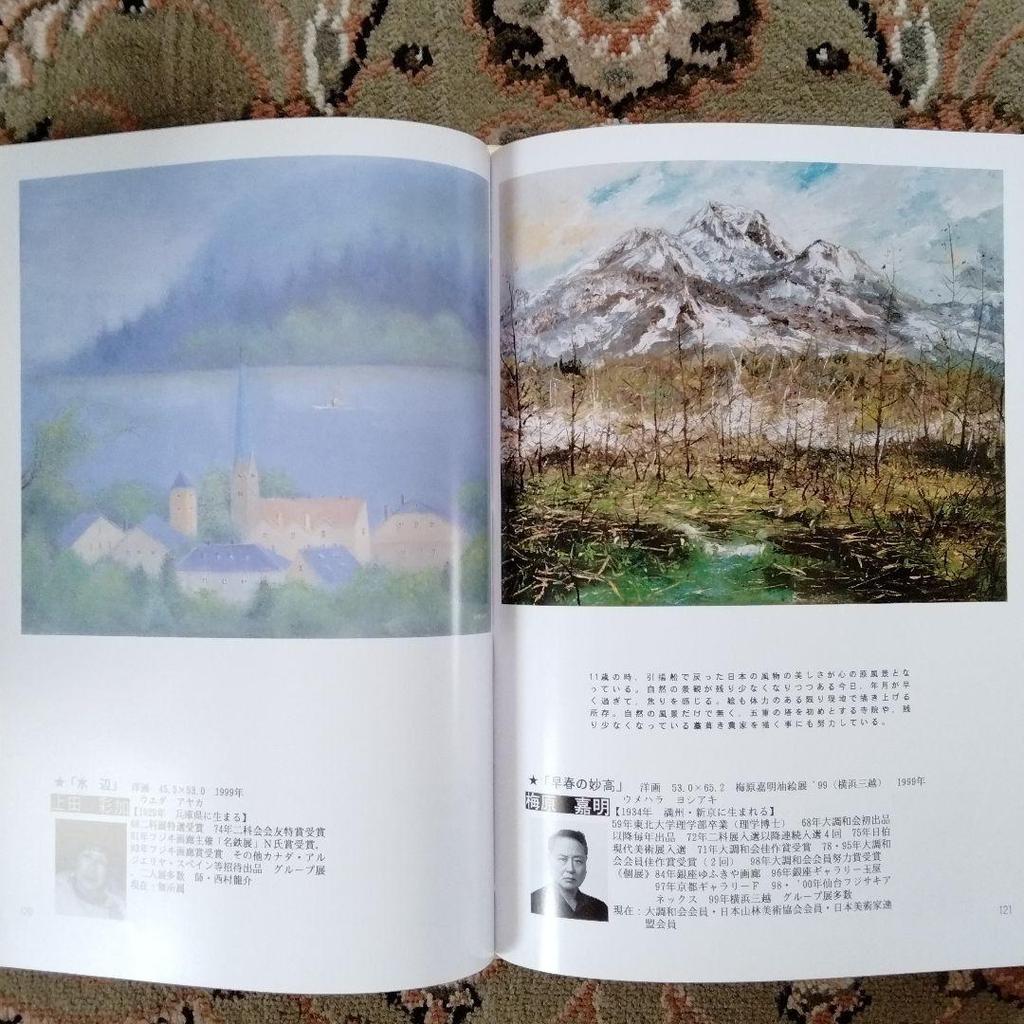 [USED] Large collection of masterpieces of ink painting and Japanese painting Contemporary paintings Asahi Artist Publishing Price: 7,300 yen
