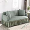 1/2/3/4 Flying Seat Seersucker Living Room Sofa Cover Elastic Sofa Cover Elastic Solid Thickness Elastic Sofa Cover
