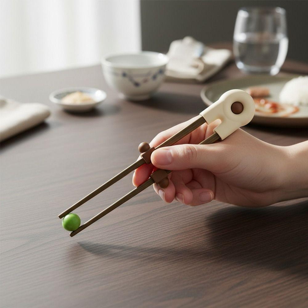 Silicone Connector Kid Training Chopstick Wood Chopsticks Trainer Chopstick Training Helper Adult