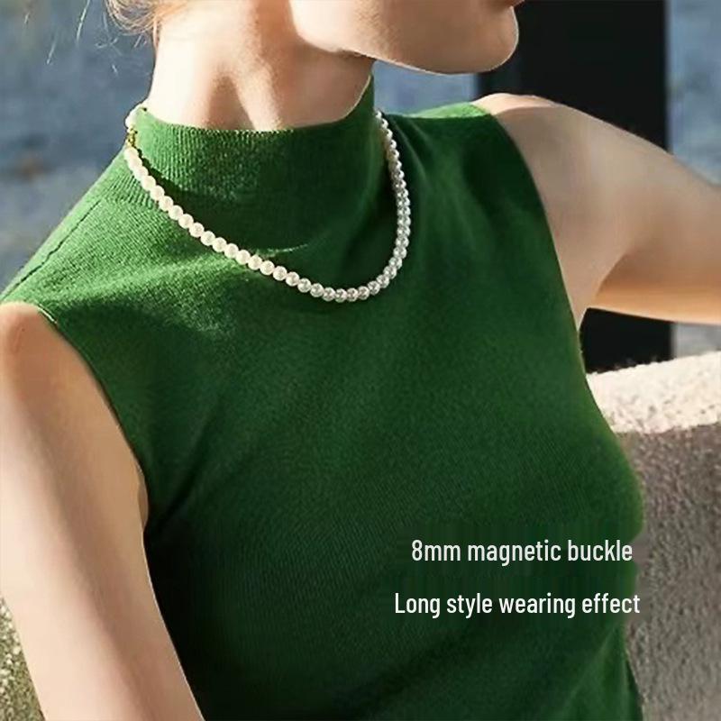 Shi Jia 2025 Женское роскошное многослойное колье-чокер из микро-жемчуга