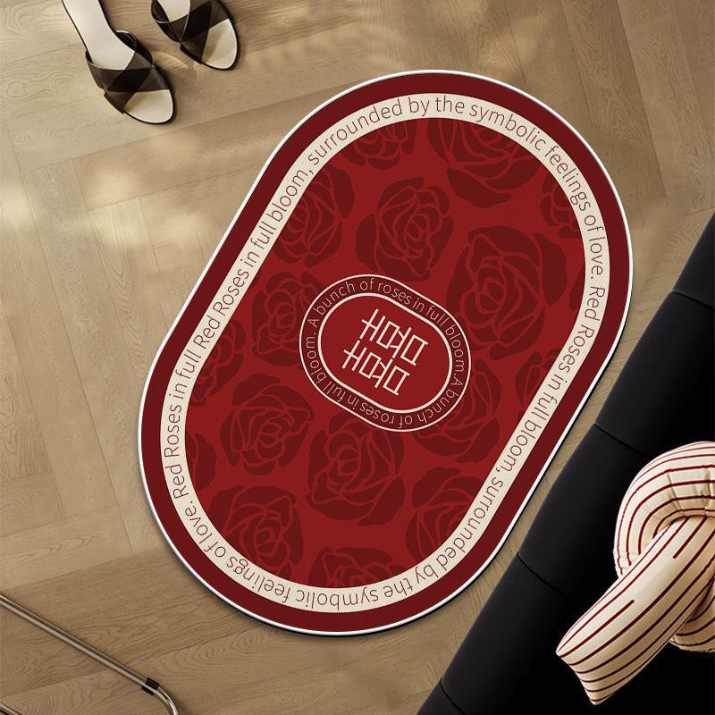 Marriage Essential Entry Door Porch Mat Festive Home Bedroom Romantic Wedding Room Decoration Carpet Love Non-slip Mat