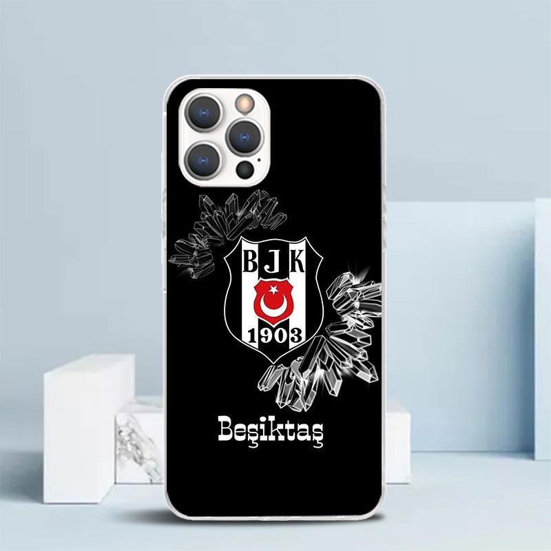 B-Besiktas B-BJK Мягкий Чехол для iPhone 16 17 Air 15 14 Pro Max 16E Чехол для Телефона 13 Mini 12 11 7 SE 8 Чехлы с Рисунком Fit 16 17