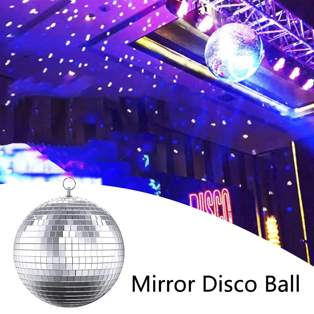 Glass Rotating Mirror Ball Disco Ball Mirror Ball Dj Lighting Reflection Colorful Mirror Ball for Wedding Stage Christmas Party