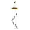 Solar Windchime Light String With 6 Star Lamp Bulbs Waterproof Colorful LED Hanging Garden Ornament For Outdoor
