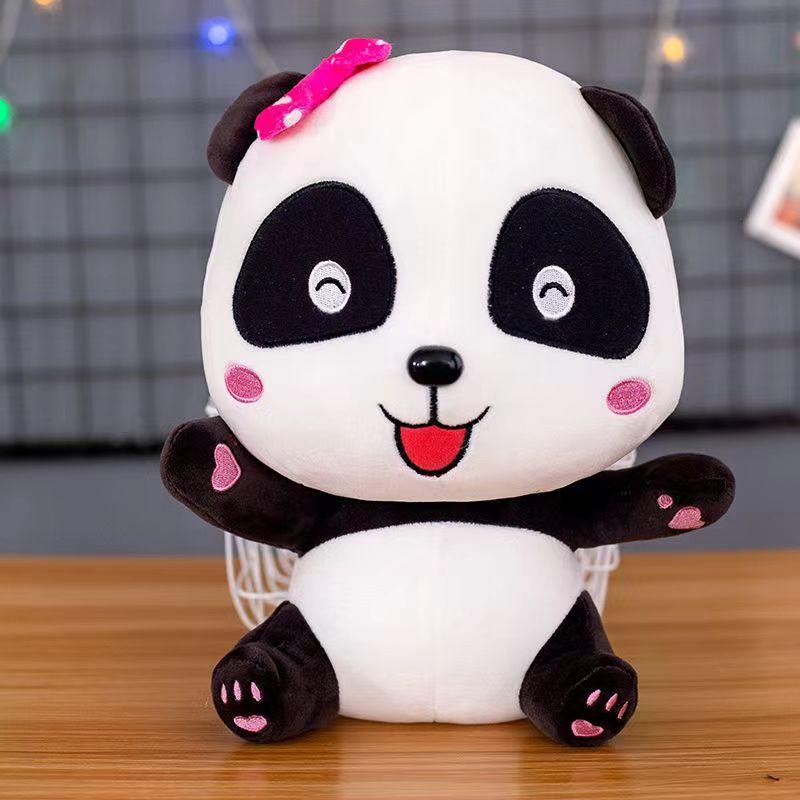 Мягкая плюшевая игрушка Baby Bus Panda Kiki Miu Miu, 22/30/50 см, мягкий и удобный плюшевый автобус, милый подарок на день рождения для детей.