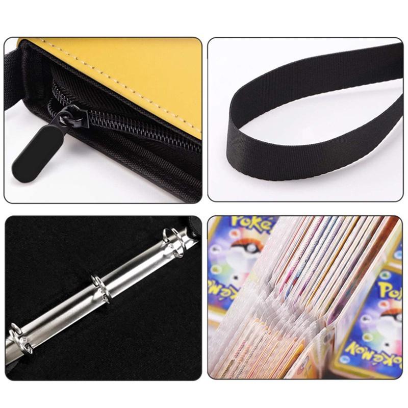 2x2 900pcs Cards Holder Anime Luffy ACE Zoro Game Binder Card Holder Zipper Album Book Capacity R SR TGR GP Collectibles Folder Kids