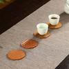 Heat Insulation Vine Woven Coaster Bamboo Cup Mat Natural Rattan Coaster  Tea Accessories
