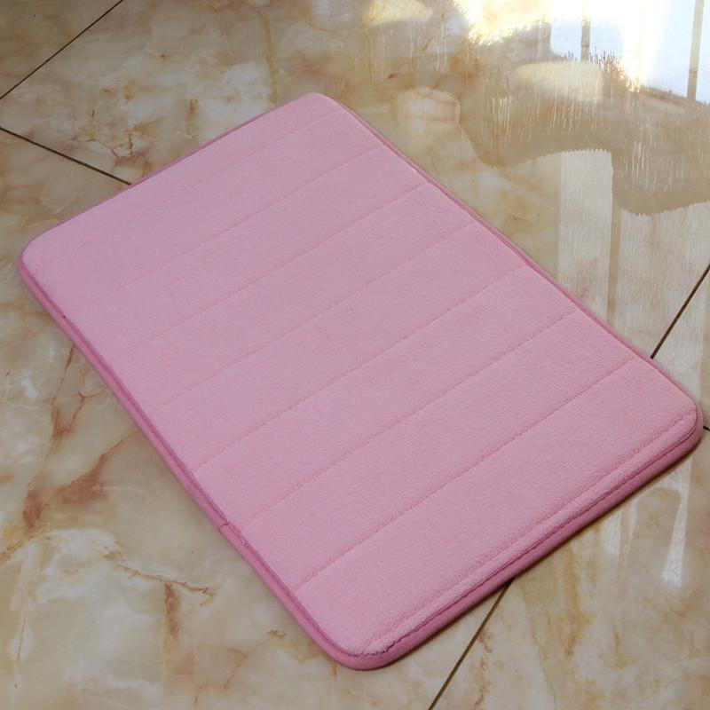 Утолщенный коралловый бархатный ковер из пены с эффектом памяти, впитывающий напольный коврик с медленным отскоком, напольный коврик для кухни, ванной комнаты, ванной комнаты